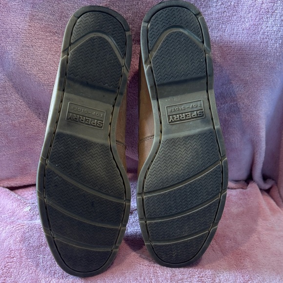 Sperry Tan Leather Slip-On Loafers - Picture 4 of 4